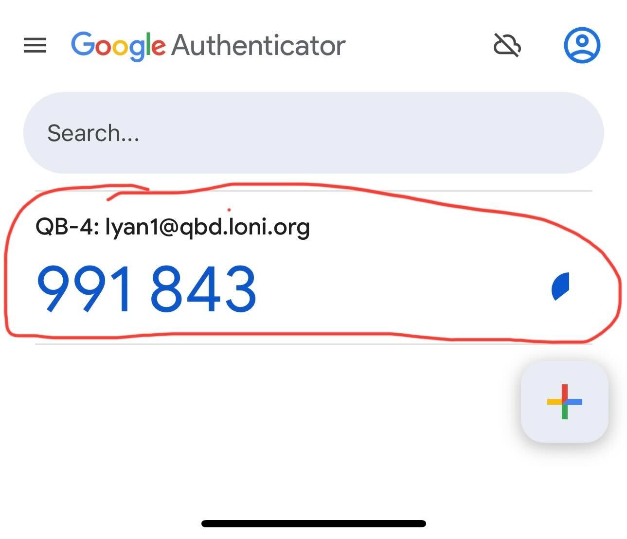 Google Authenticator - Token